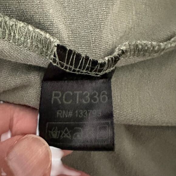 POL Gray/Green Embroidered Long Sleeve Oversized Tunic Top (M) - Picture 14 of 15